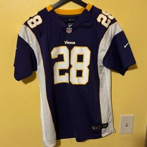 Minnesota Vikings Adrian Peterson Nfl authenticated jersey size kids Xl